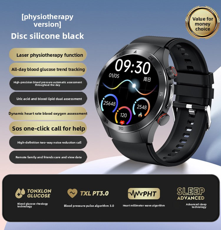 High-precision blood glucose watch for all-day health monitoring