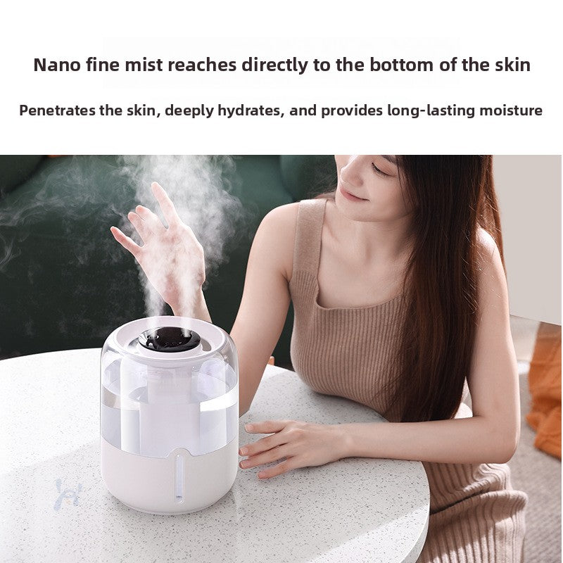 Desktop Dual Spray Humidifier with Night Light