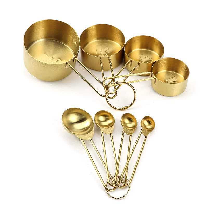 Stainless Steel Measuring Cup and Spoon Set
