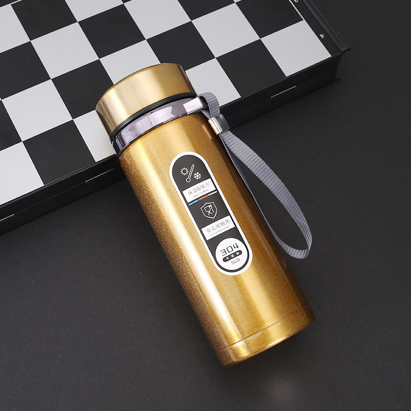 Car-mounted stainless steel insulated cup with large capacity
