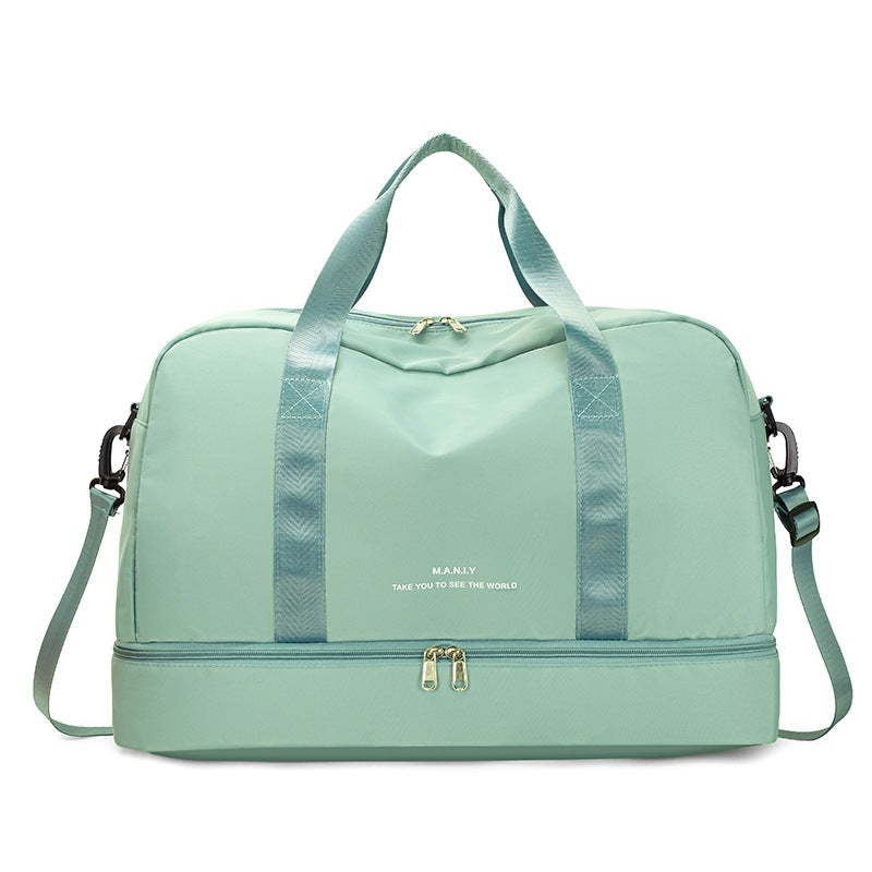 Large Waterproof Travel Tote ? Unisex Carry-On Bag for Short Trips