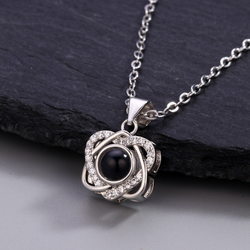 Heart Shape Love Projection Necklace