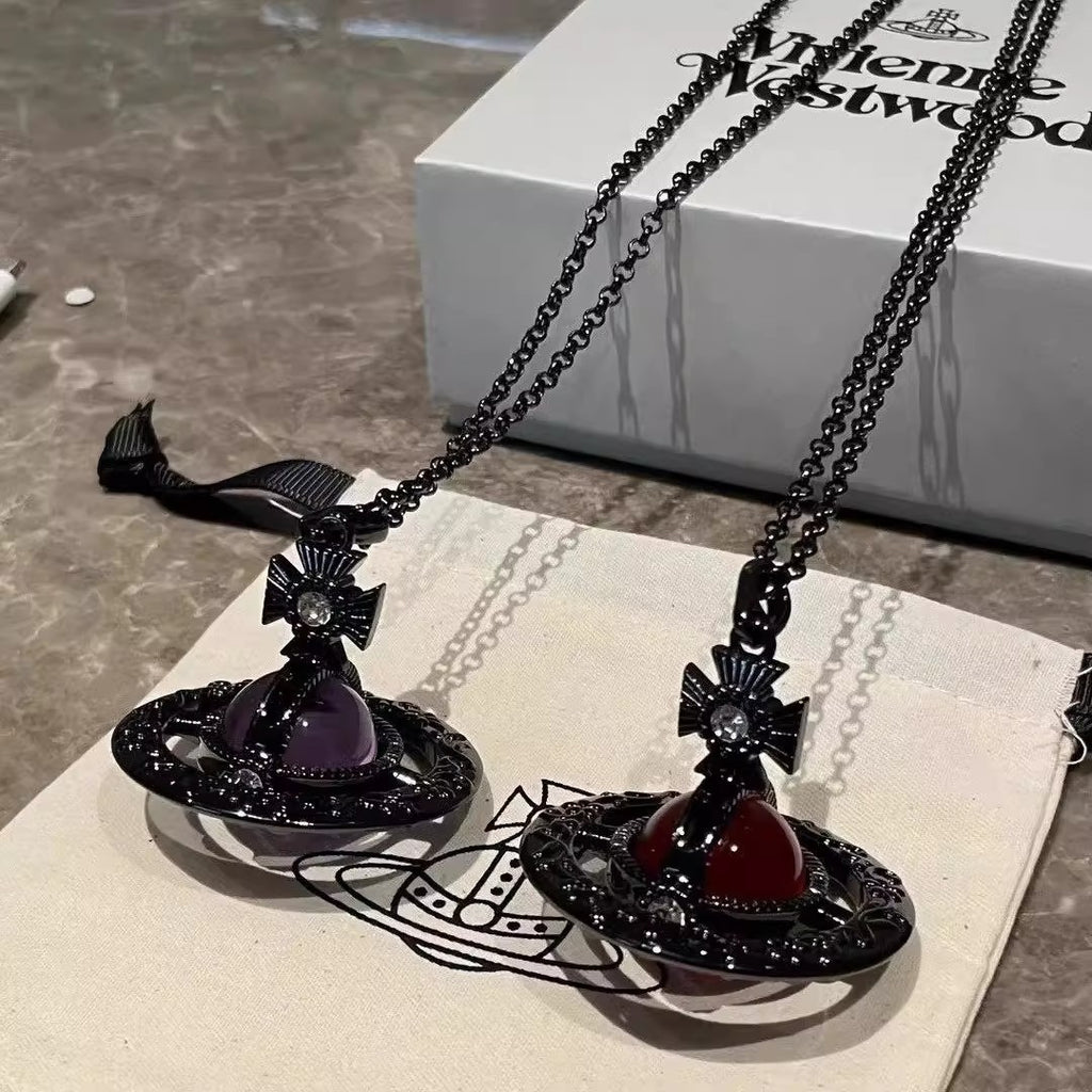 Carved Orb Titanium Steel Necklace