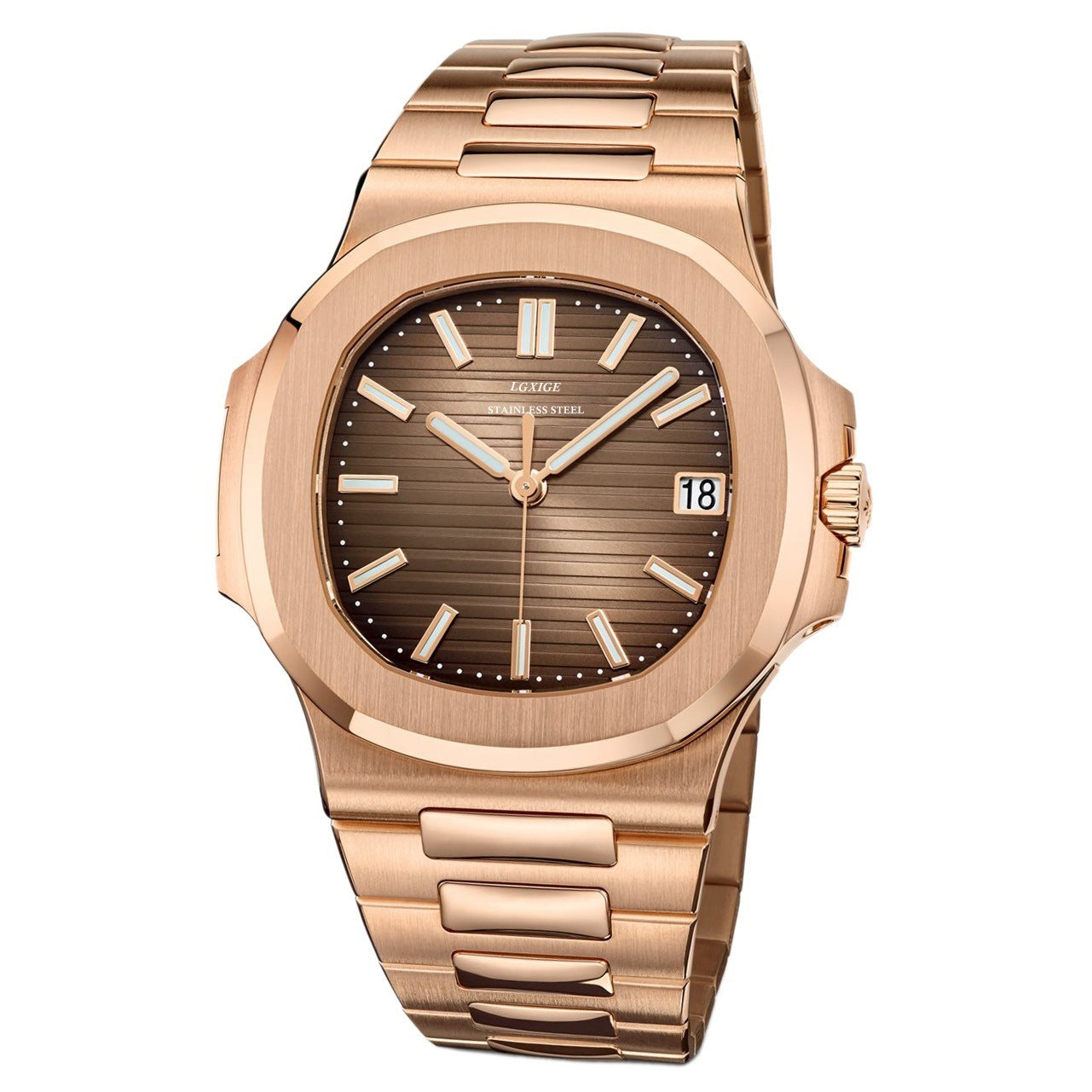 All-steel men's Nautilus watch