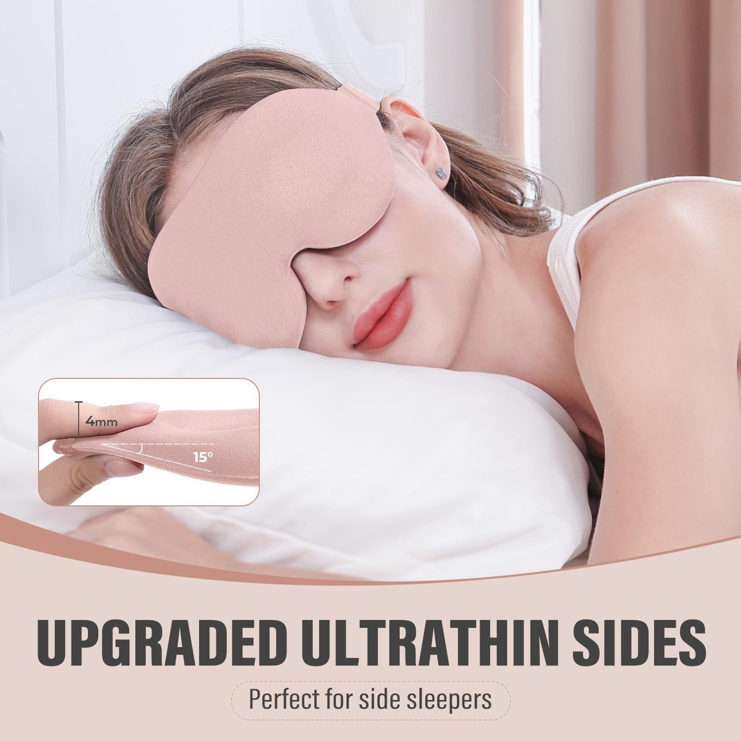 Full light-blocking sleep eye mask