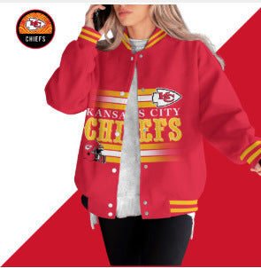 Standing collar baseball jacket