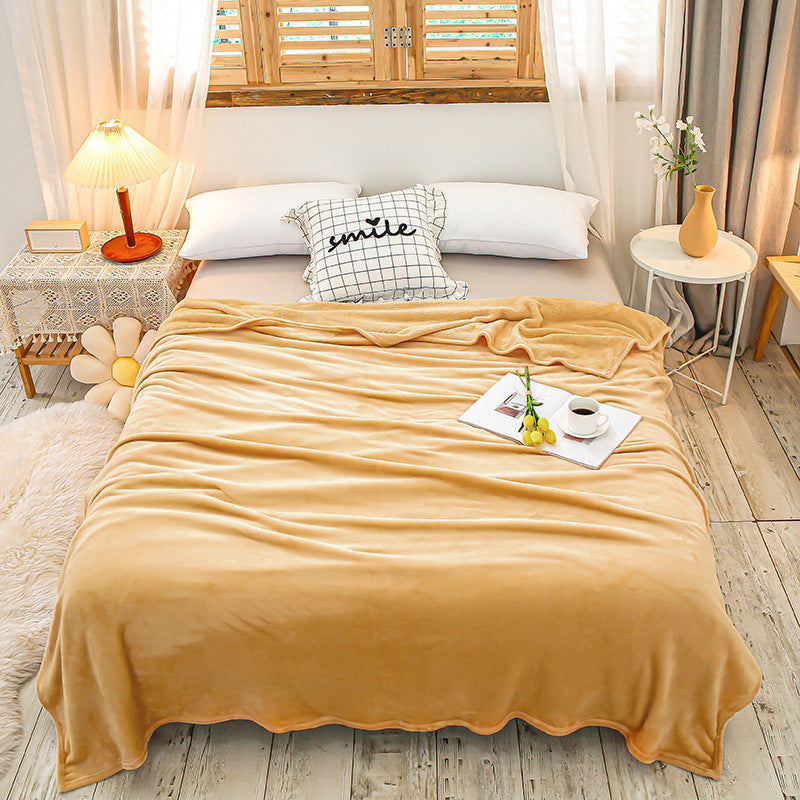 Coral Fleece Blanket Bed Sheet