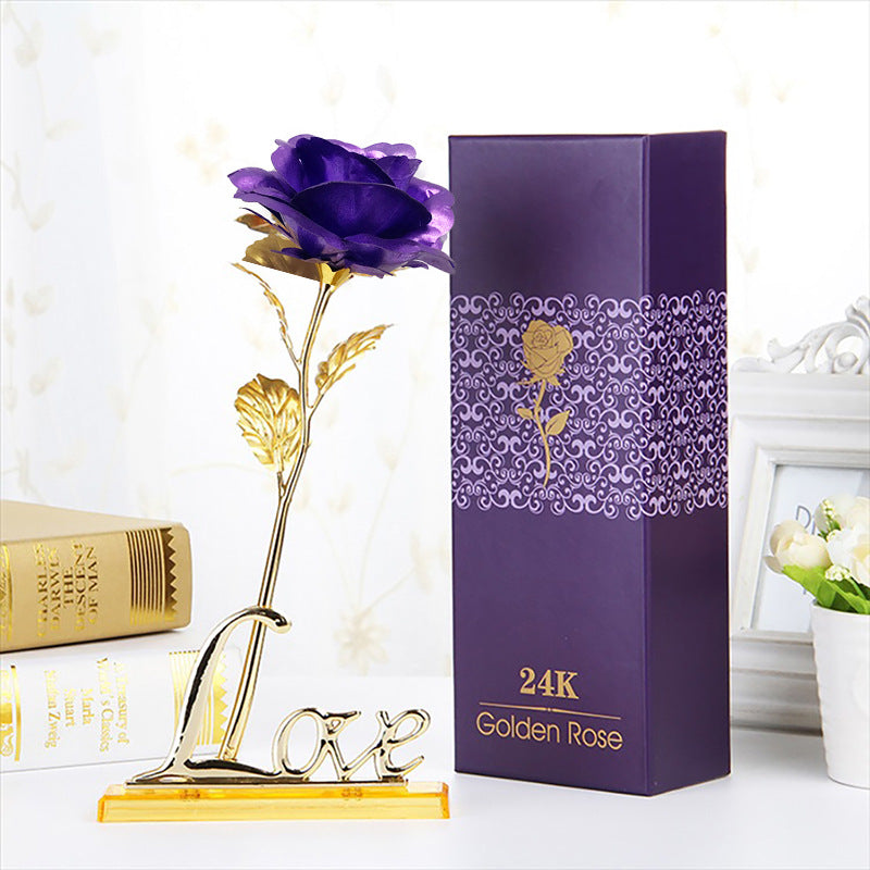 gold foil rose
