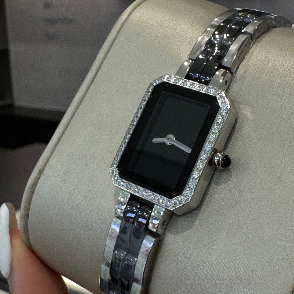 Elegant Ceramic Square Women's Watch