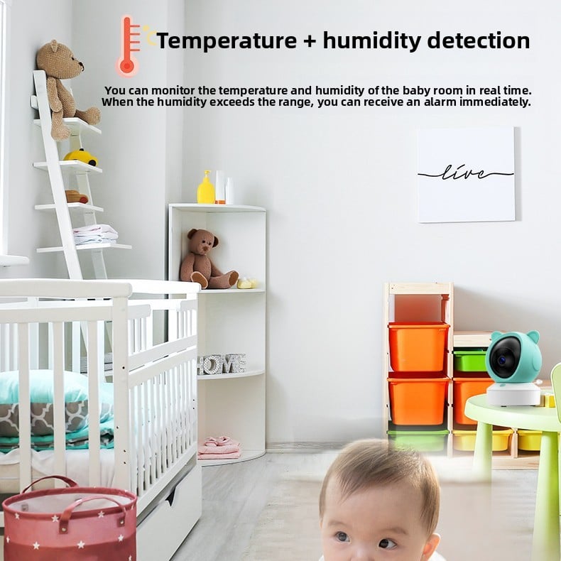 Graffiti WiFi Wireless Remote Video Baby Monitor with Screen Mobile Tracking Cry Alarm Baby Monitor