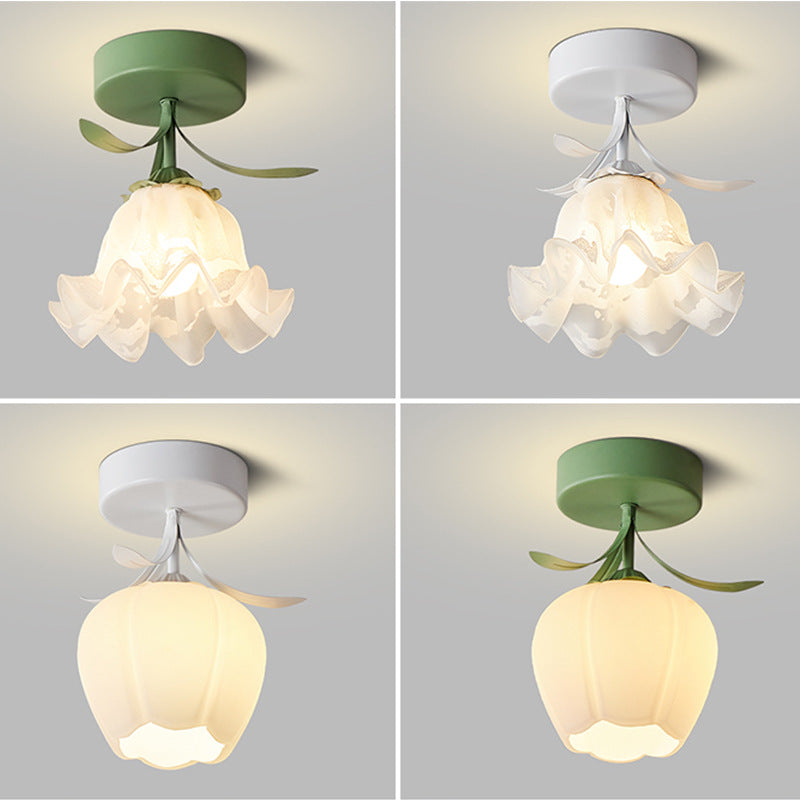 French cream-style ceiling lamp
