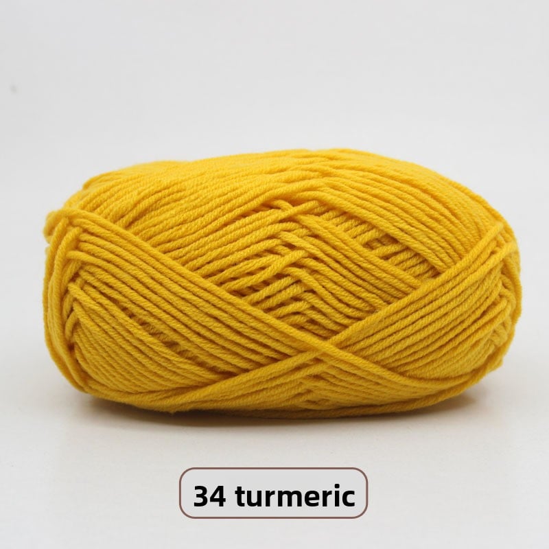 Five-Strand Milk Cotton Yarn for Knitting and DIY Crafts