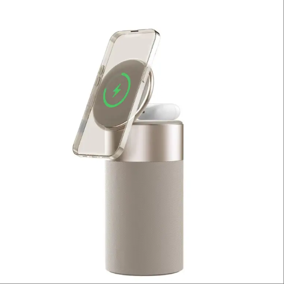 Magnetic suction wireless audio charging mobile phone headset magnetic suction wireless charging household mini portable desk decoration speaker