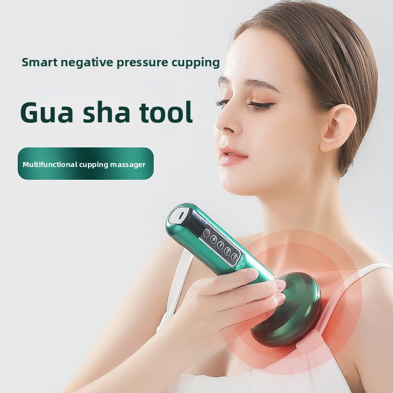 Electric Cupping Therapy Device with Adjustable Pressure and Heating