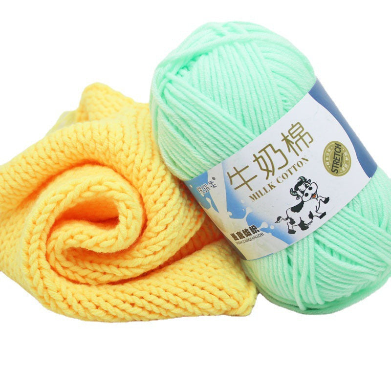 Five-Strand Milk Cotton Yarn for Knitting and DIY Crafts