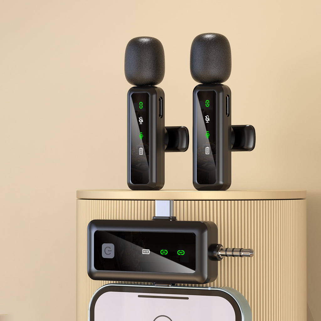 Wireless lapel microphone