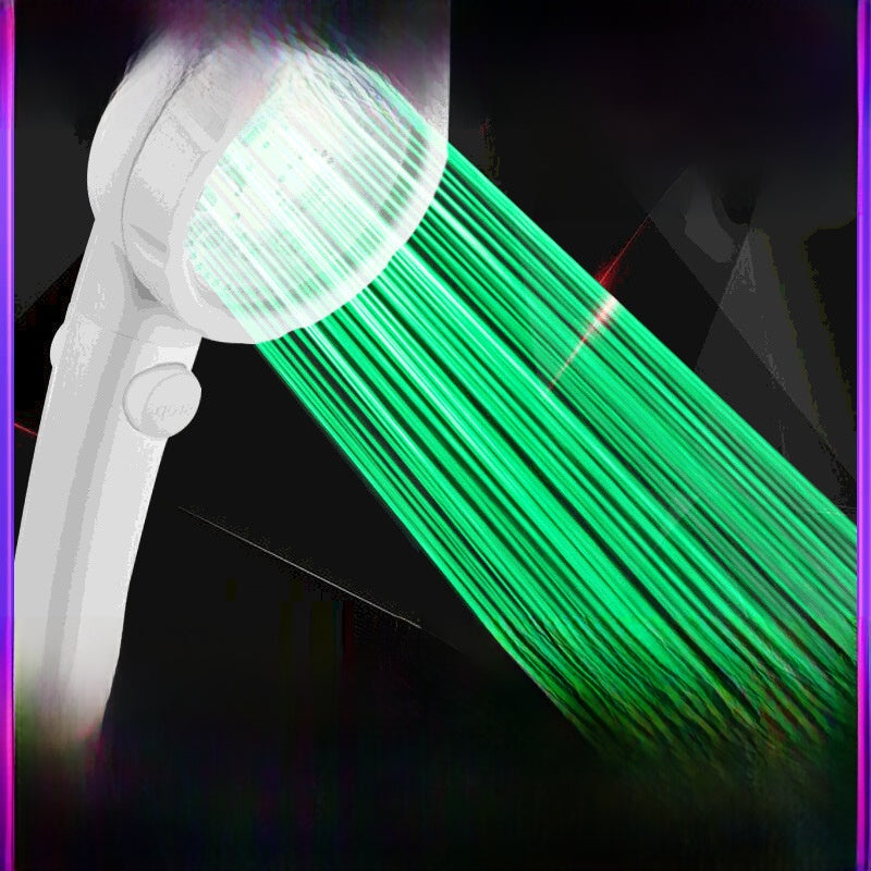 LED Temperature Control Color Changing Water Saving Shower Head