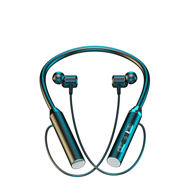 Bluetooth wireless headphones for neck-worn sports use