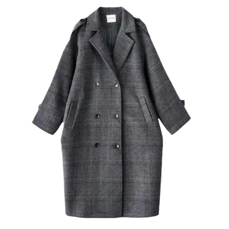 Flannel cardigan coat for women in autumn and winter
