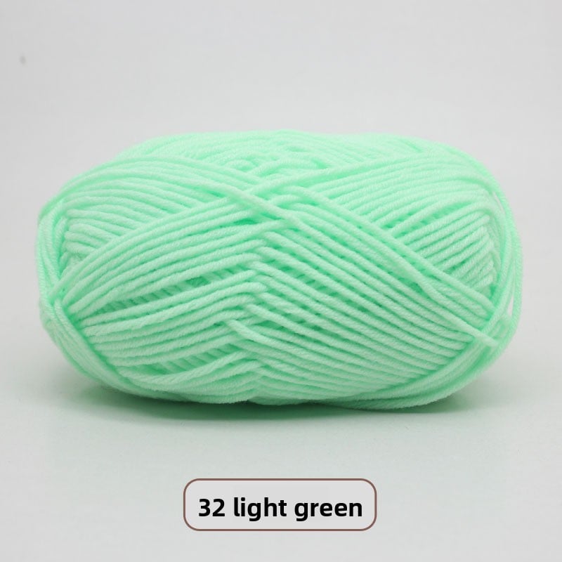 Five-Strand Milk Cotton Yarn for Knitting and DIY Crafts