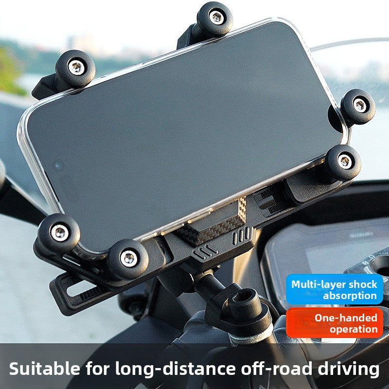 Electric vehicle shock-proof mobile phone holder