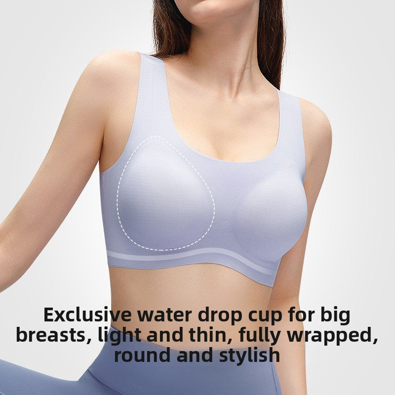 Seamless Shock-Proof Yoga Sports Bra for Large Breasts
