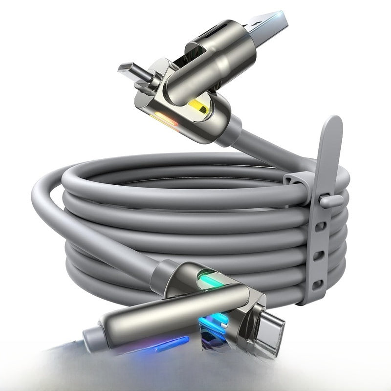 Four-in-One Super Fast Charging Data Cable