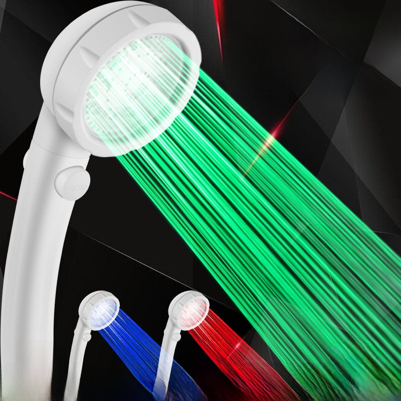LED Temperature Control Color Changing Water Saving Shower Head