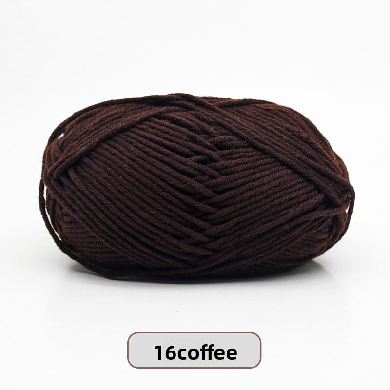 Five-Strand Milk Cotton Yarn for Knitting and DIY Crafts