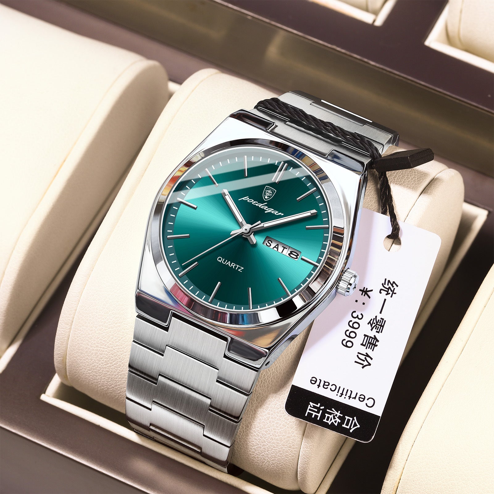 Ultra-Thin Men's Waterproof Luminous Quartz Watch