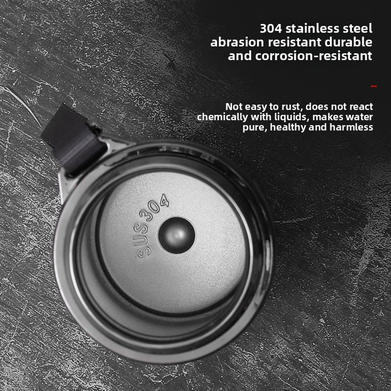 Car-mounted stainless steel insulated cup with large capacity