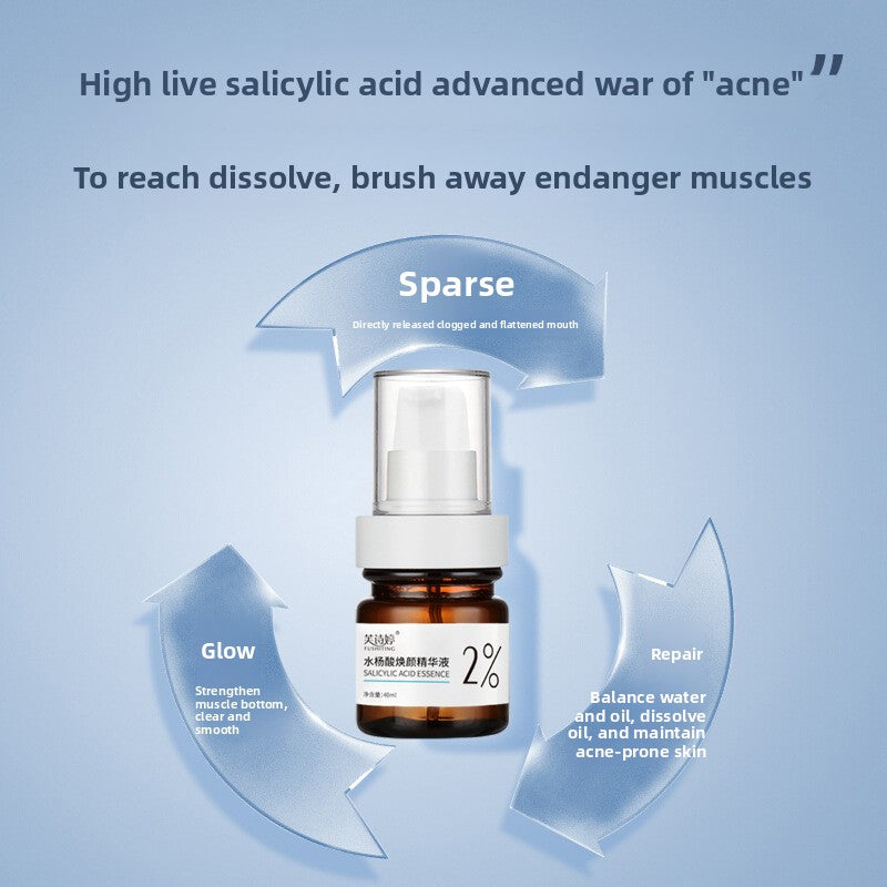 Salicylic acid rejuvenates, shrinks pores, cleanses and hydrates the face