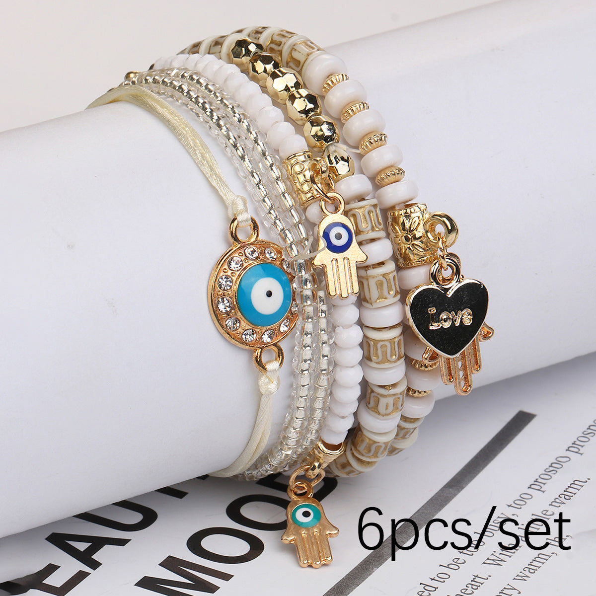 Adjustable woven rope bracelet