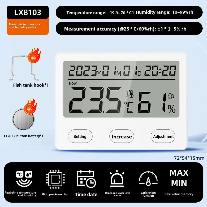 Digital Color Screen Temperature and Humidity Meter