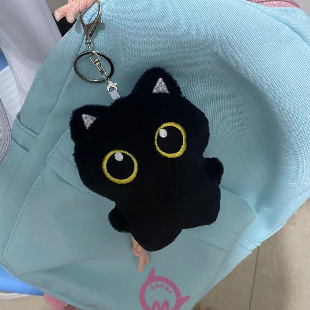 Black Cat Doll Plush Doll Pendant Cute Cat Baby Bag Pendant Couple Gift