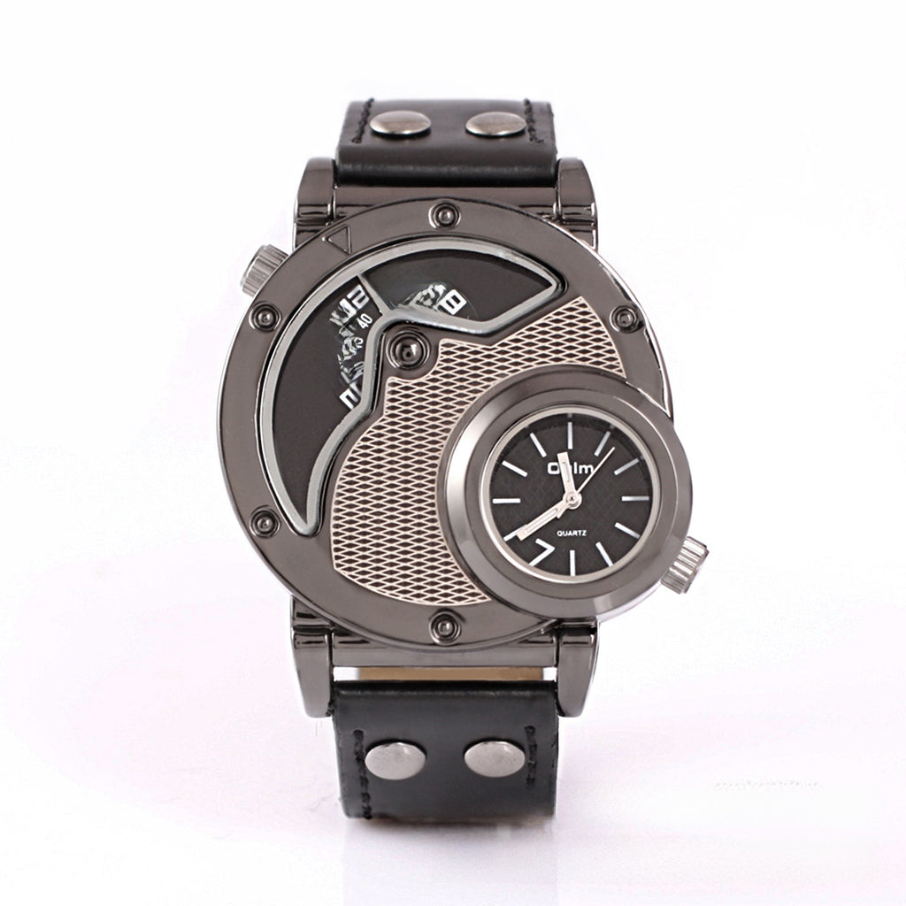 Fashion Men's Dual Time Zone Quartz Watch