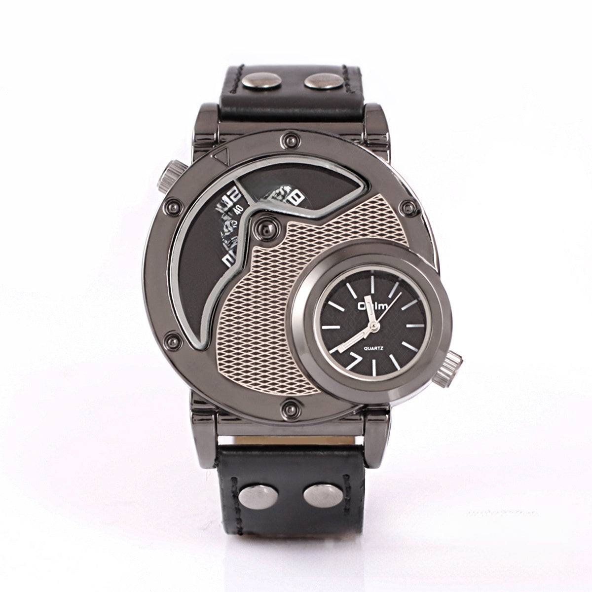 Fashion Men's Dual Time Zone Quartz Watch