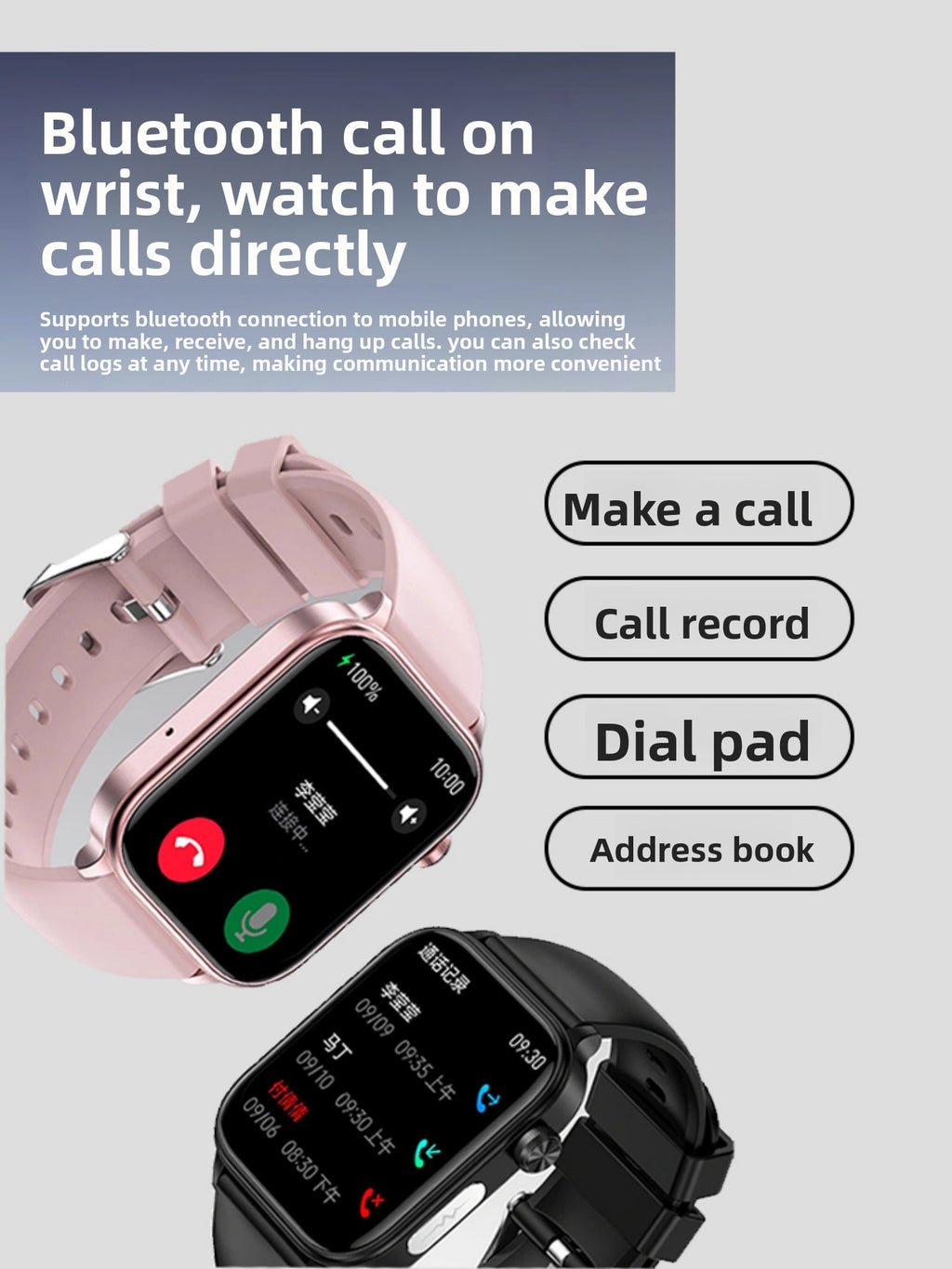 High-precision blood glucose watch for all-day health monitoring