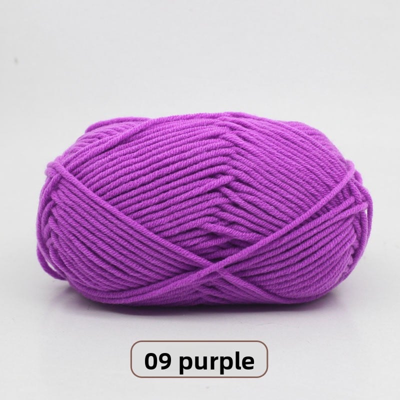 Five-Strand Milk Cotton Yarn for Knitting and DIY Crafts