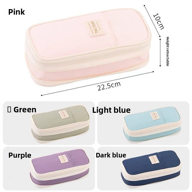 Retractable Canvas Pencil Case