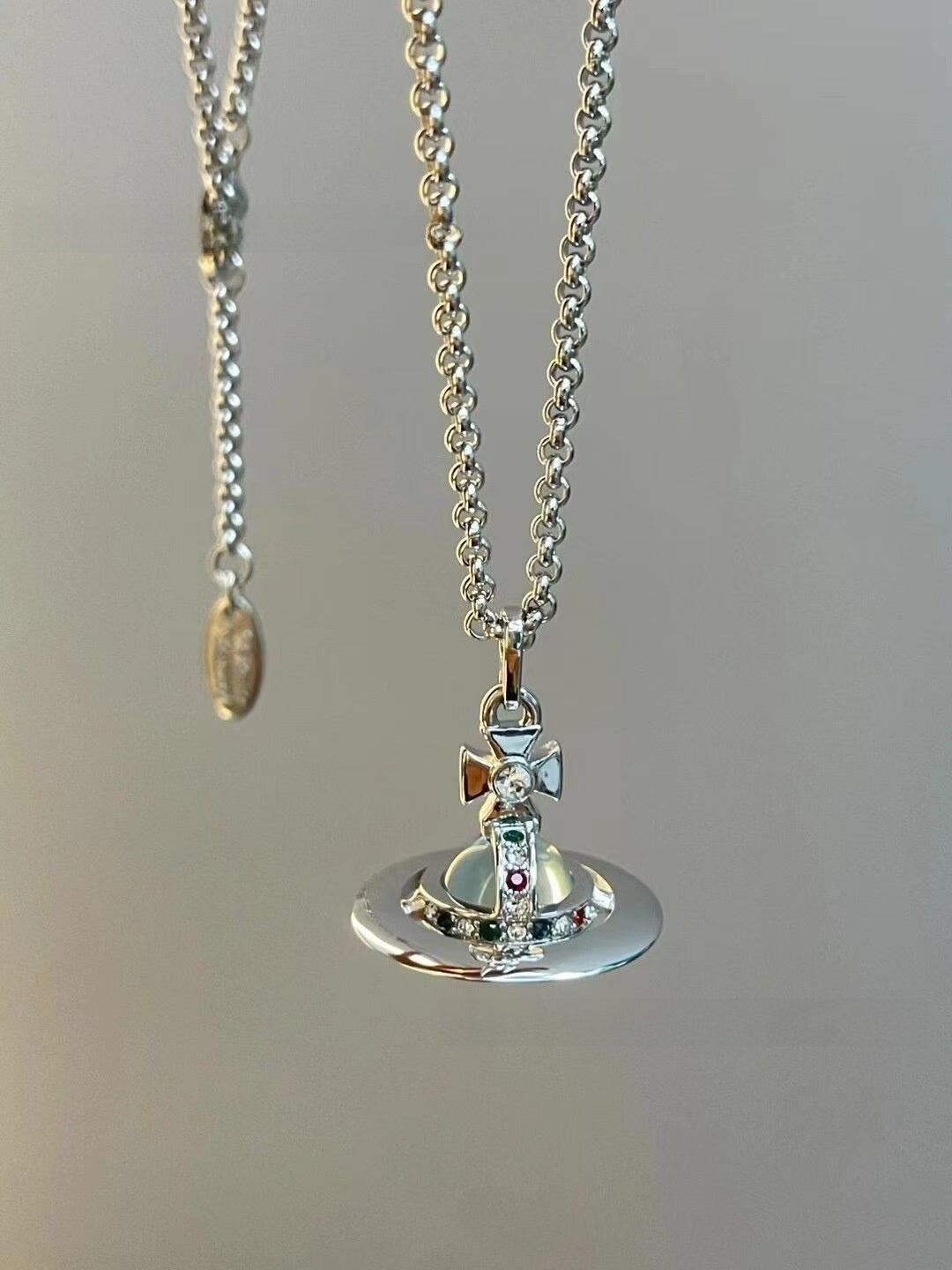 Fashion Saturn Pendant Necklace for Women