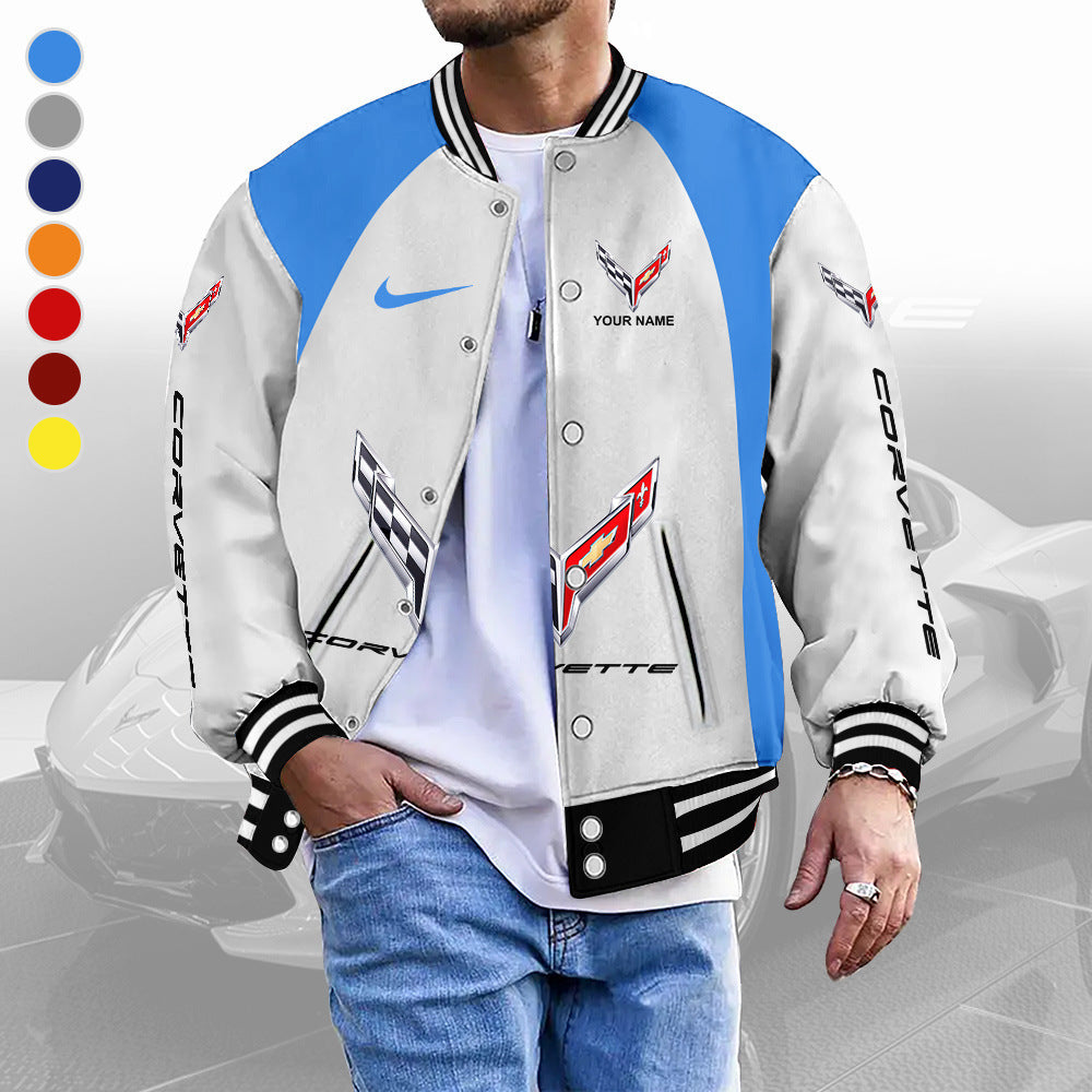 Standing collar baseball jacket
