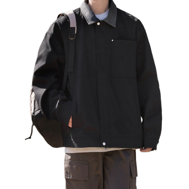 Loose and versatile button-down jacket