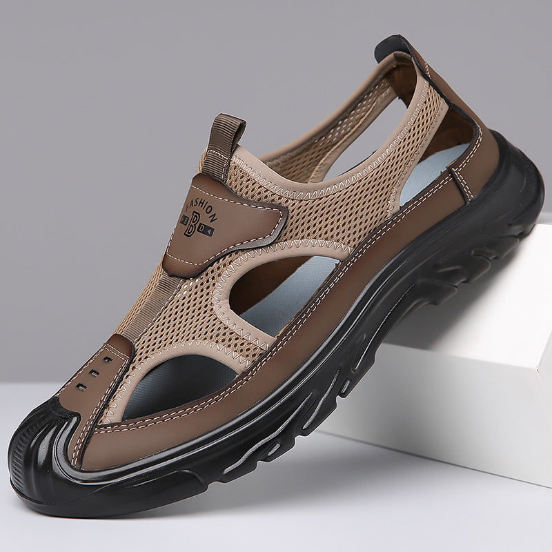 Breathable Men's Closed-Toe Sandals