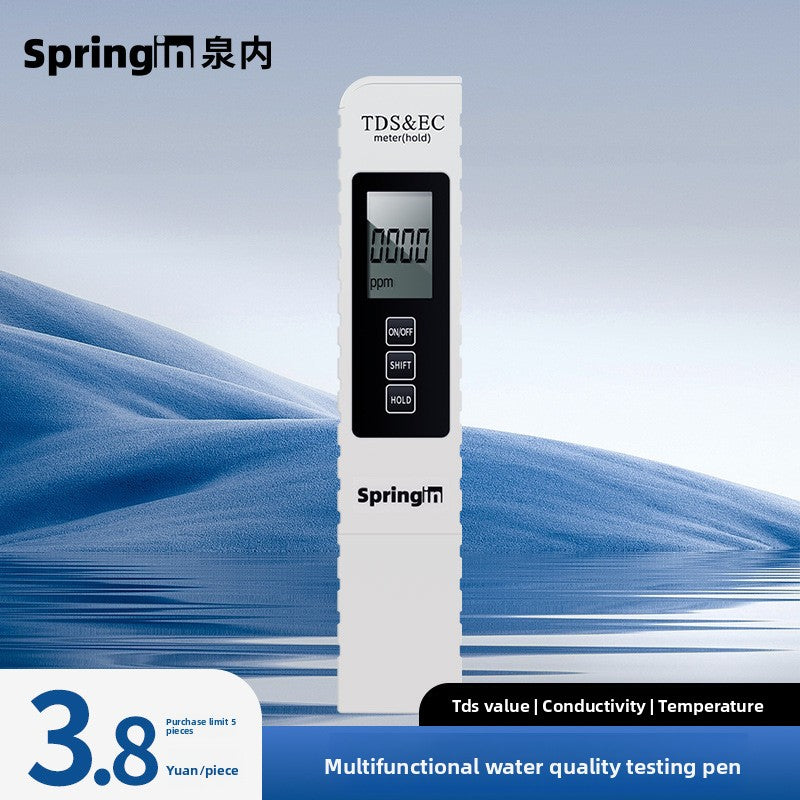 Mineral conductivity thermometer three-in-one water quality analysis instrument