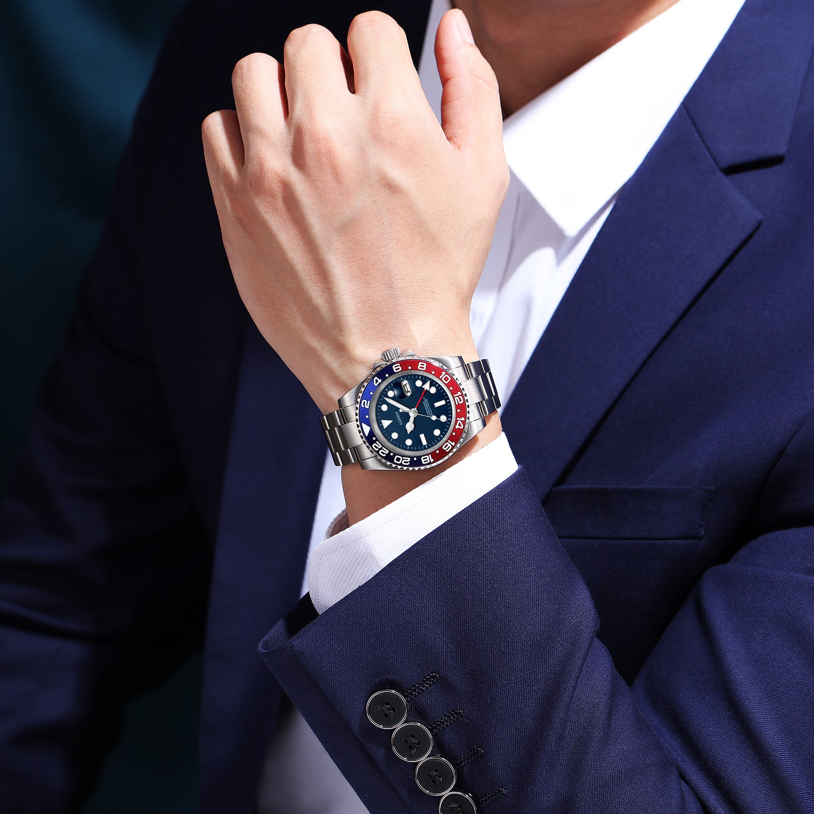 Luminous hour hand calendar waterproof mechanical watch