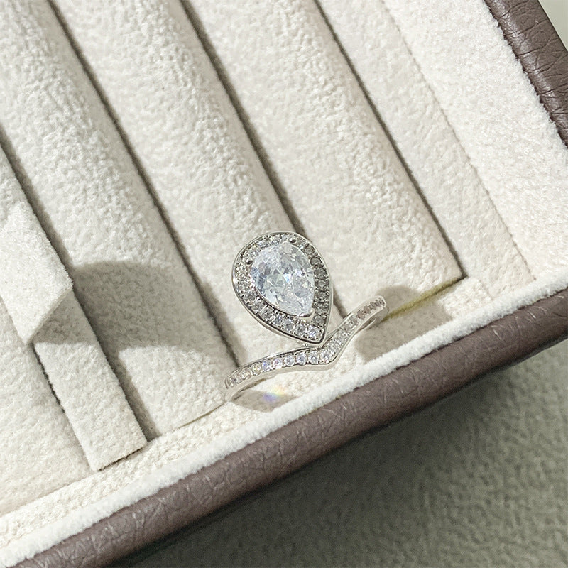 artificial diamond ring