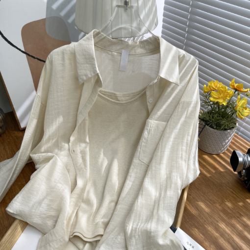 Ice silk sun-protective shirt