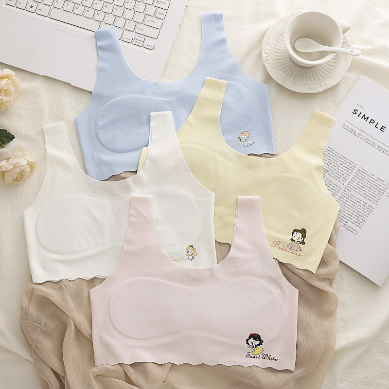 ice silk seamless girl vest