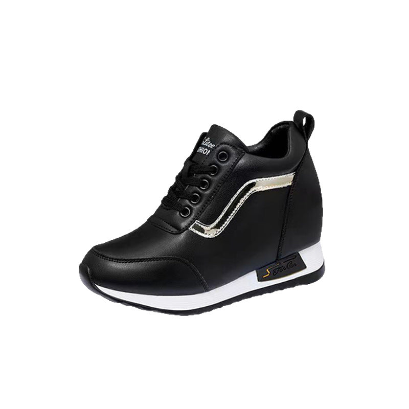Women's Height-Increasing Casual Sneakers with Breathable Design
